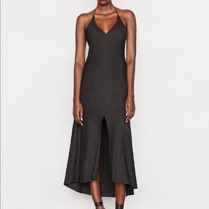 FRAME lace back halter dress size small